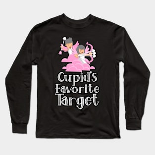 Cupid's Favorite Target! Long Sleeve T-Shirt